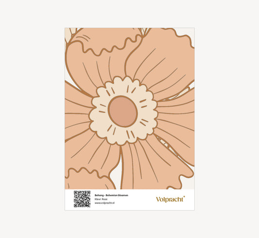 Behang - Bohemian bloemen