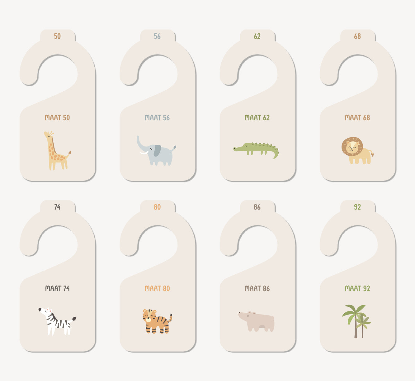 Maathangers - Jungle dieren