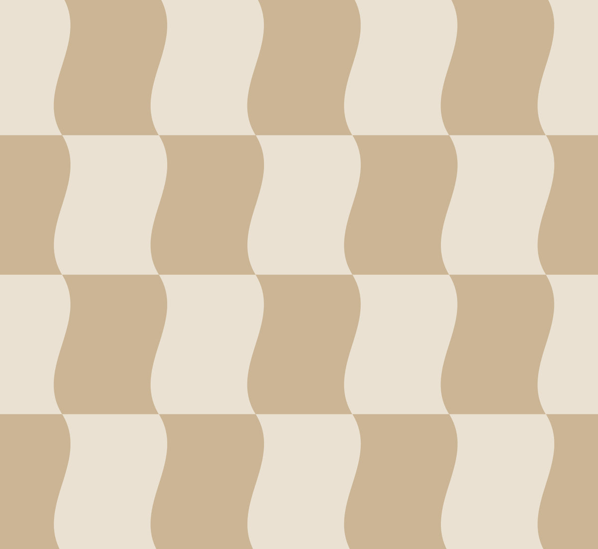 Motif du papier peint « Wavy Blocks » en jaune beurre de près