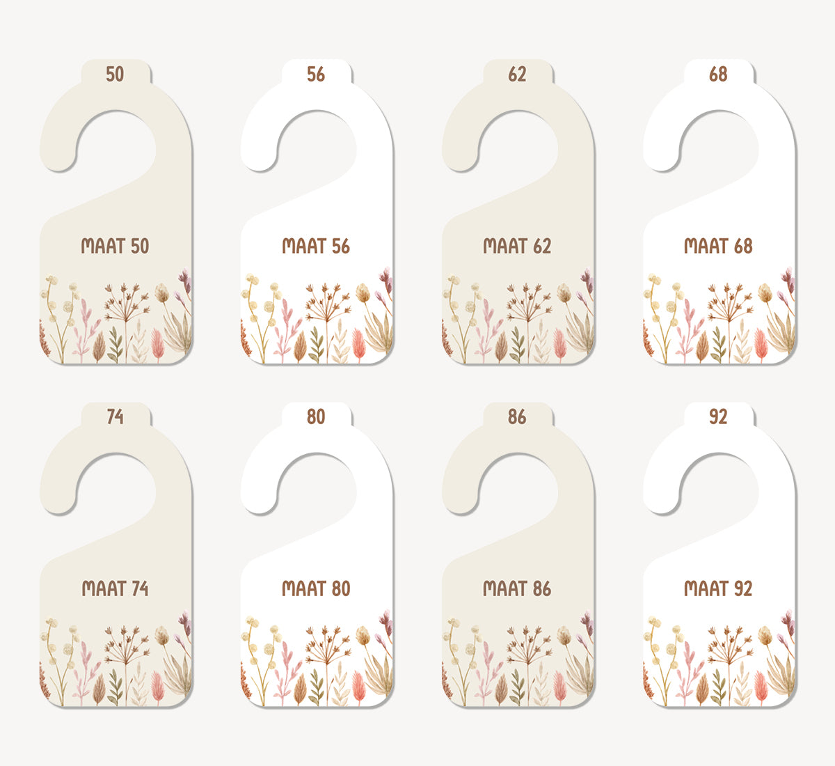 Maathangers - Droogbloemen boho Neutraal