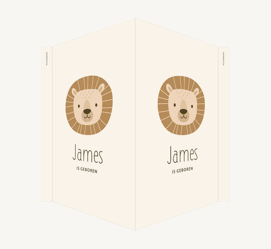 Geboortebord - Leeuw