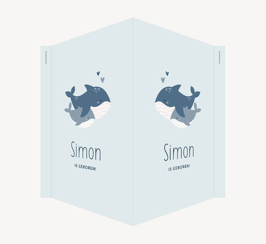 Geboortebord - Walvissen