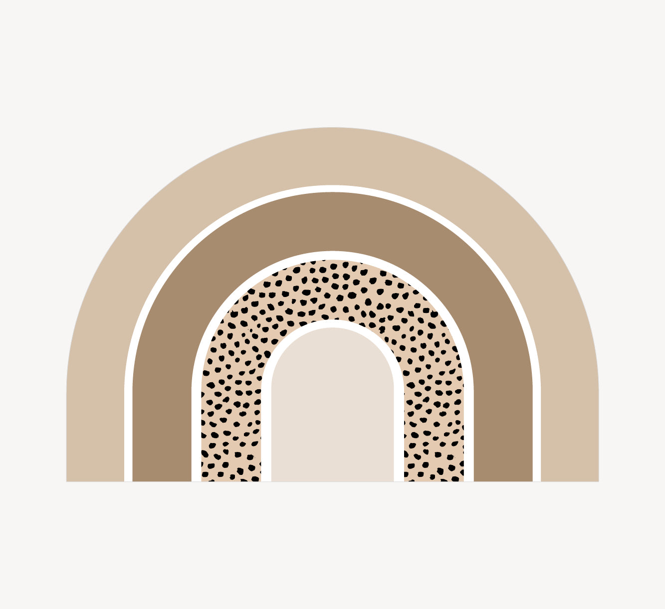 Knutselmat - Regenboog Bruin