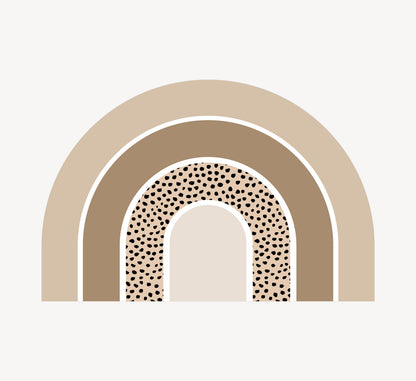 Knutselmat - Regenboog Bruin