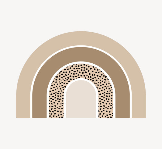 Knutselmat - Regenboog Bruin