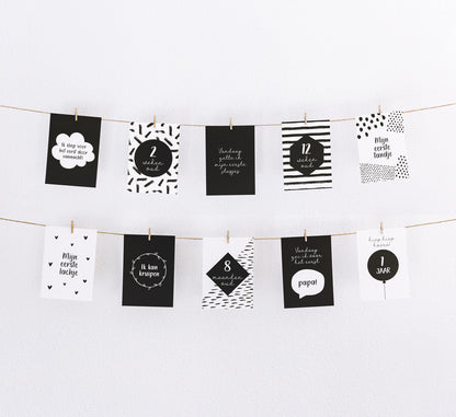 Mijlpaalkaarten - Eerste jaar baby