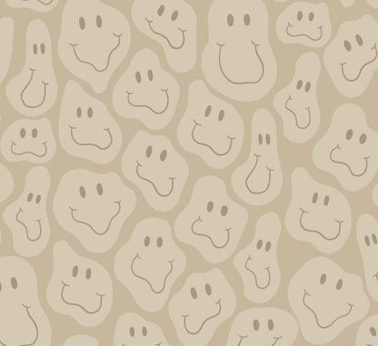 Motif du papier peint « Happy Shapes » en beige de près