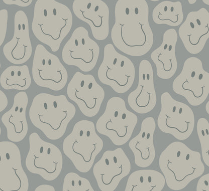 Motif du papier peint « Happy Shapes » en bleu de près
