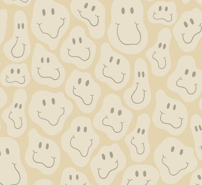 Motif du papier peint « Happy Shapes » en jaune de près