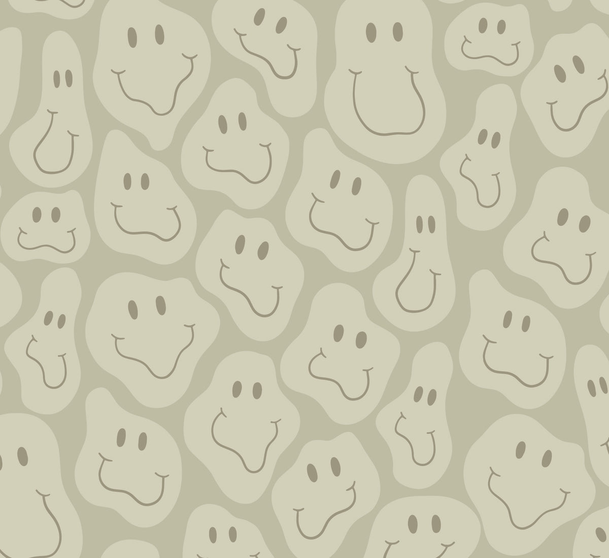 Motif du papier peint « Happy Shapes » en vert de près