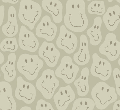 Motif du papier peint « Happy Shapes » en vert de près
