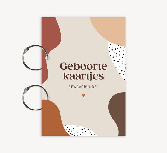 Bewaarbundel - Abstracte vormen Beige roest