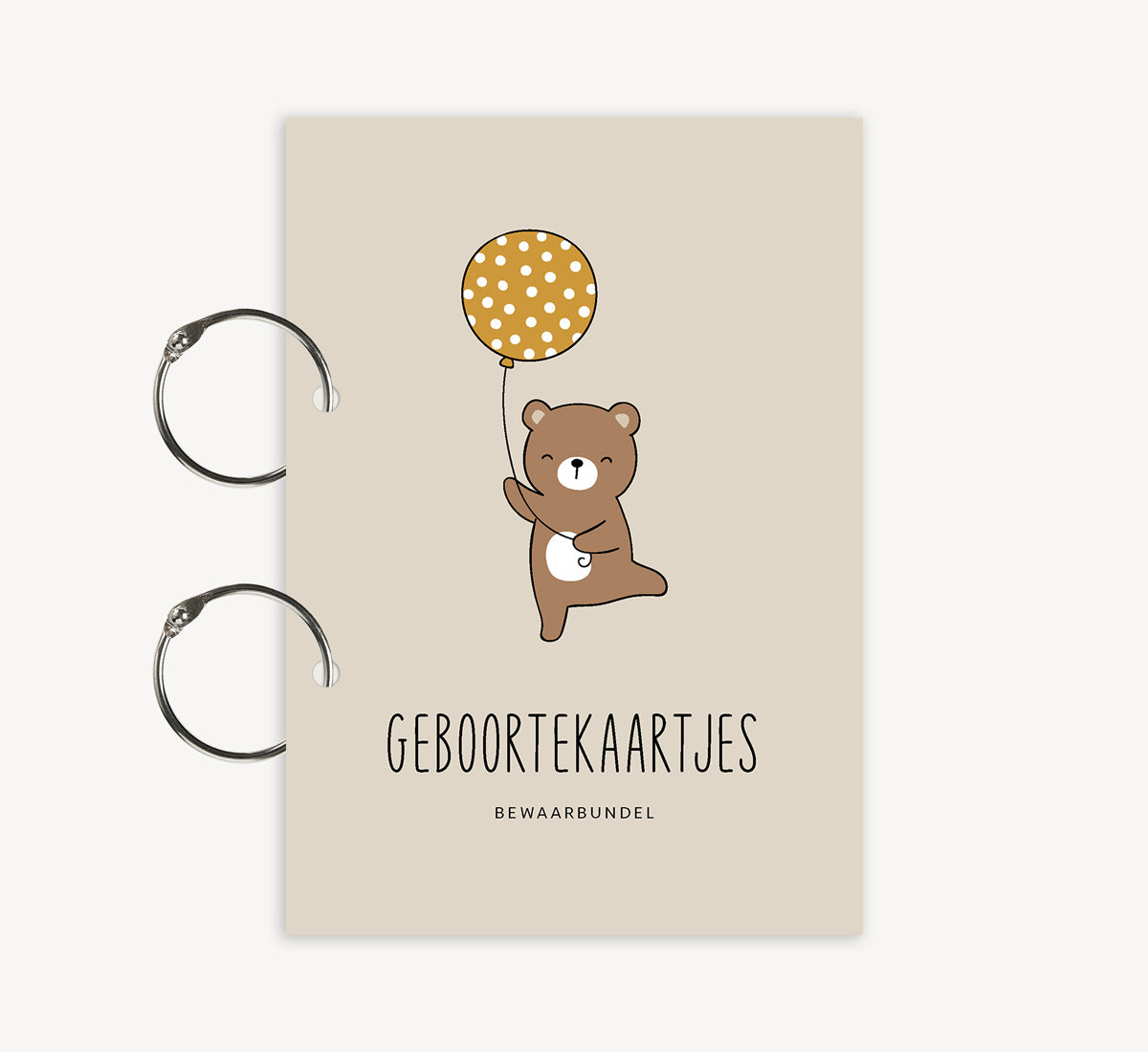 Bewaarbundel - Beertje met ballon Beige