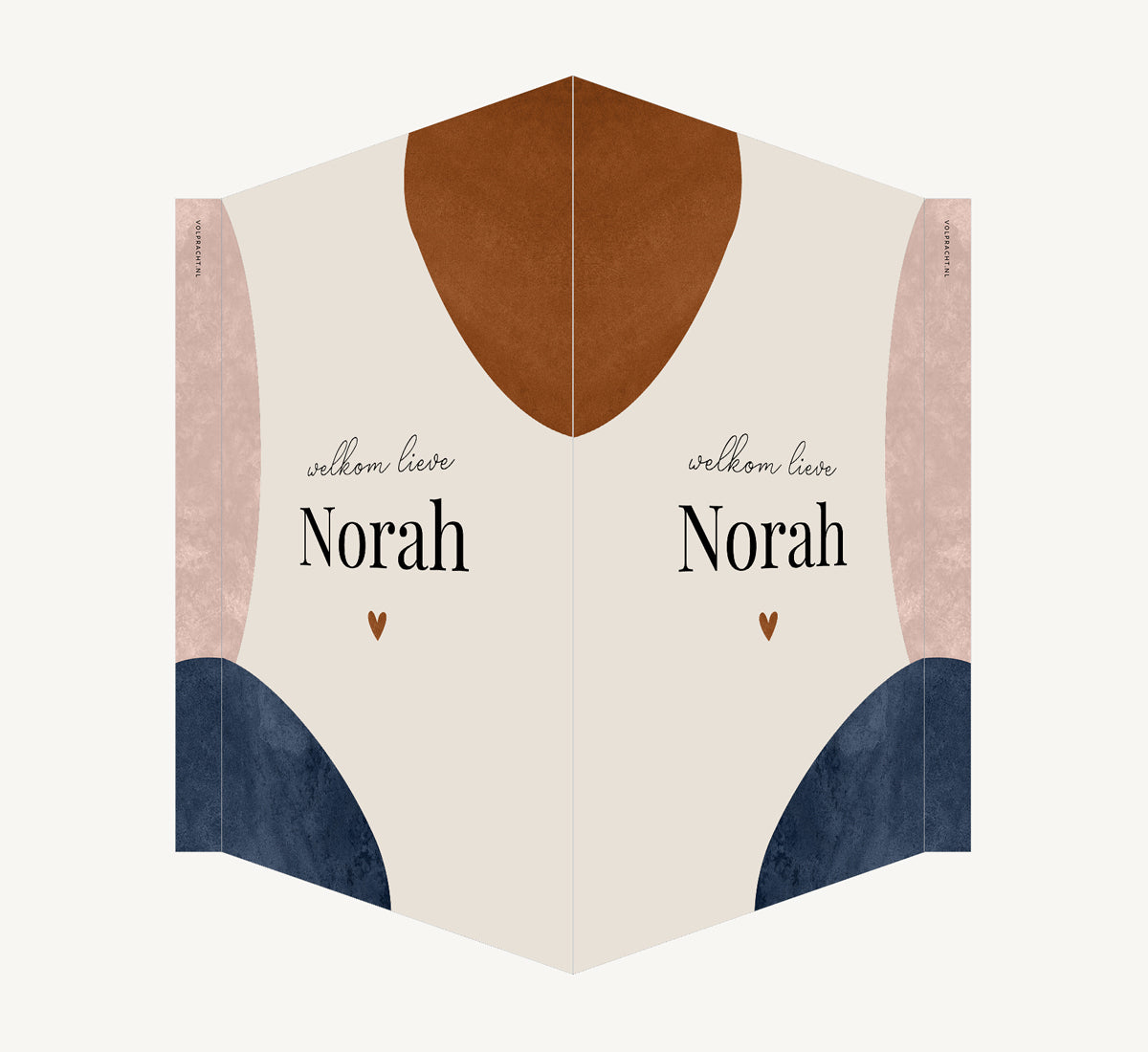 Geboortebord - Vormen Beige