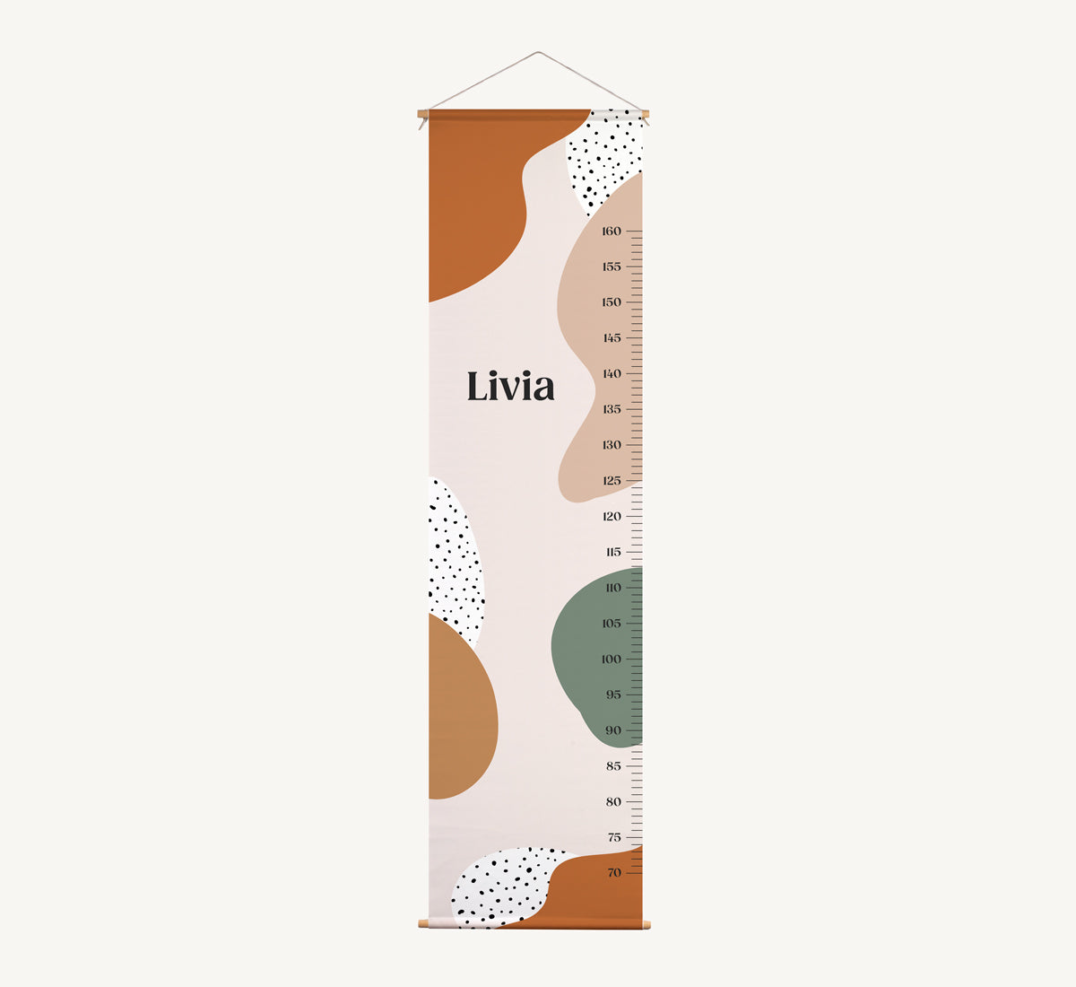 Groeimeter - Abstracte vormen Oranje