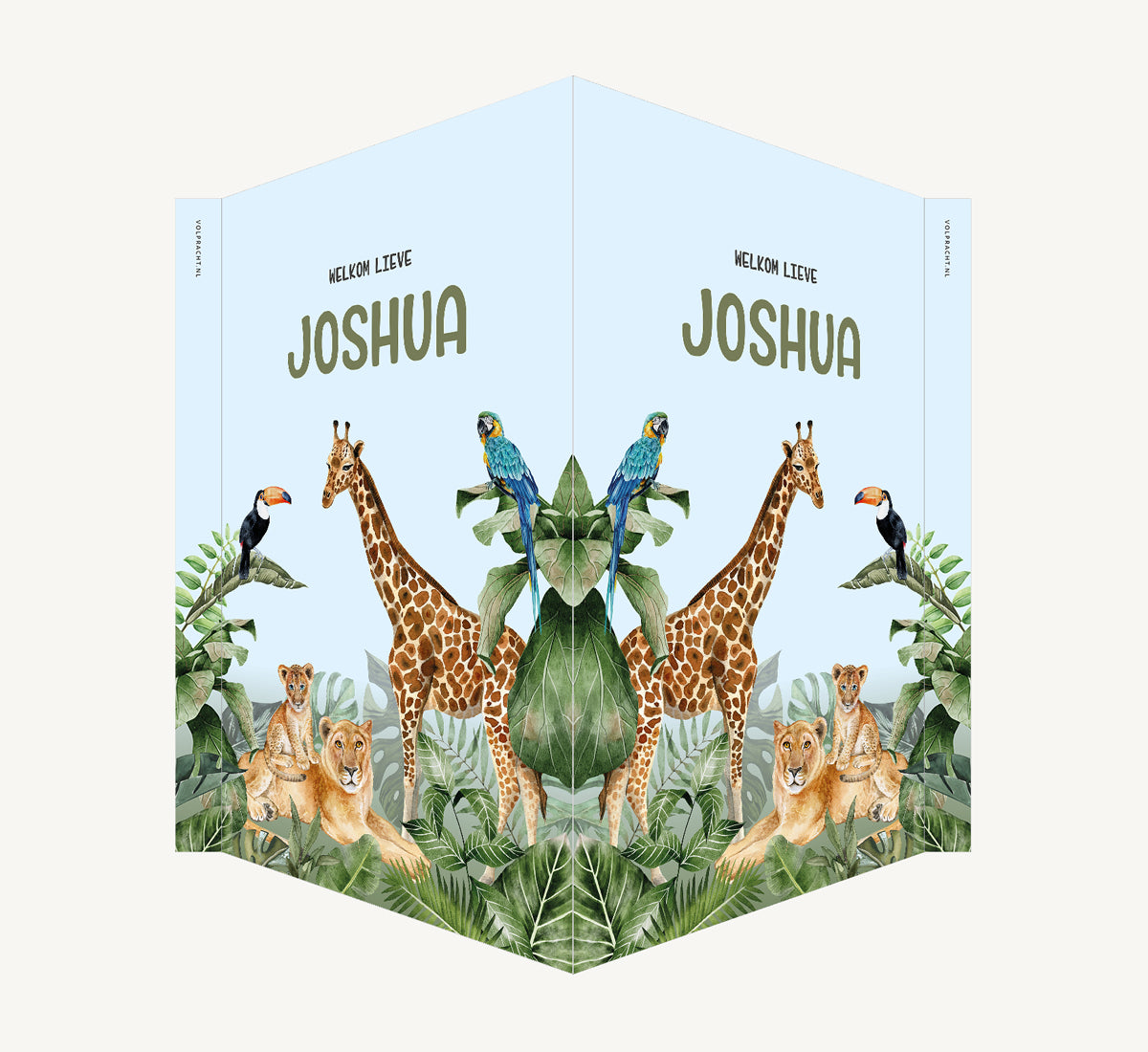 Geboortebord - Jungle kleur Kleur