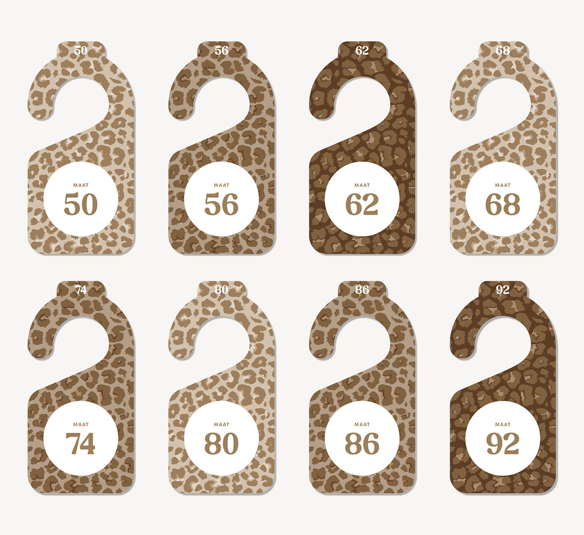Maathangers - Luipaard Bruin