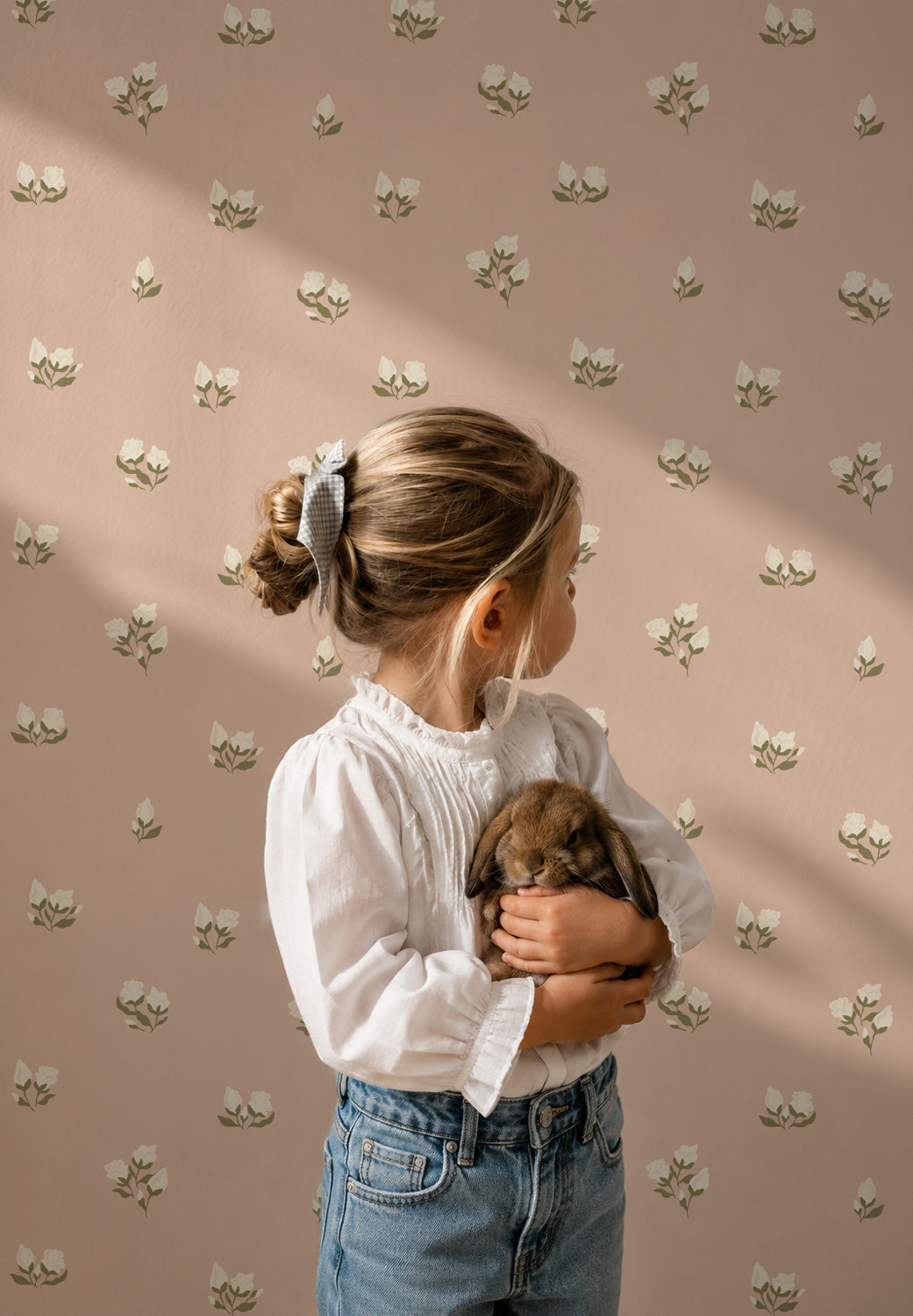 Behang - Vintage bloemen