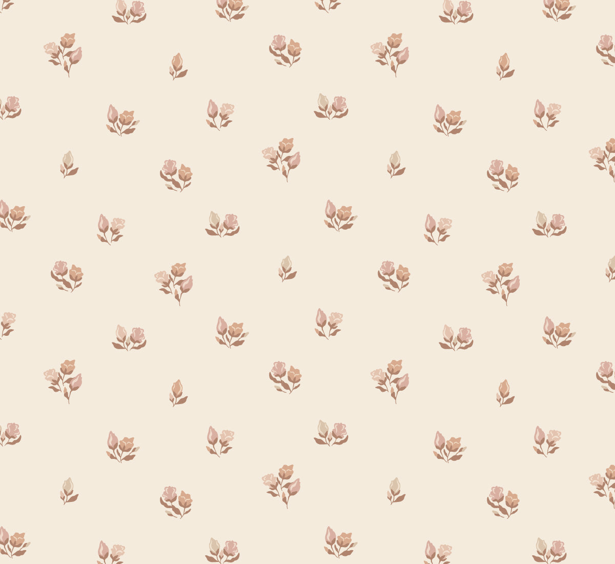 Behang - Vintage bloemen